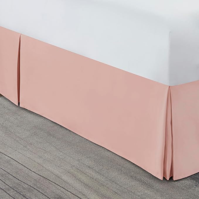 Nestl Peach Beige Bed Skirt Cal King Size - Image 8