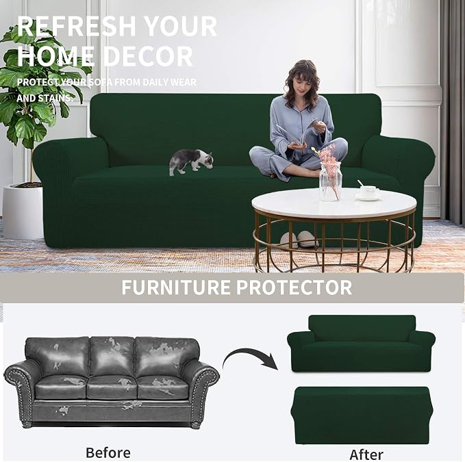 Easy-Going Stretch Oversized Chair Sofa Slipcover 1-Piece Couch Sofa Cover - Image 4