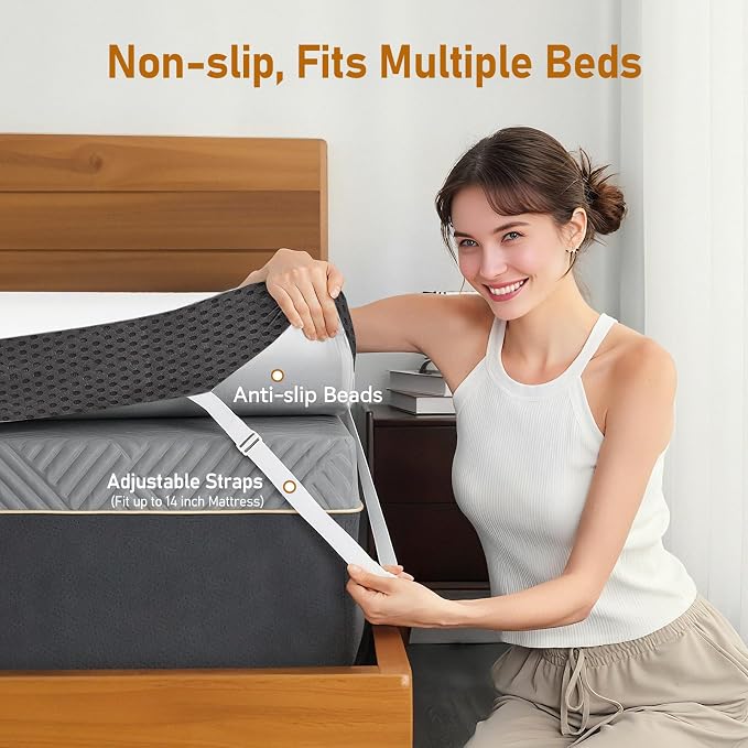 Glendan Firm Mattress Topper Full: 3 Inch High Density Foam - Image 7