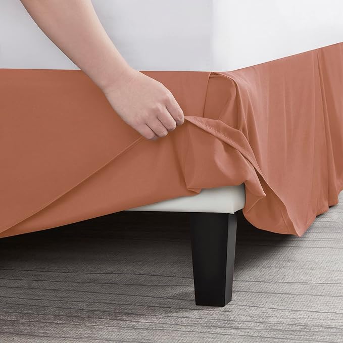 Nestl Rust Twin XL Bed Skirt - Image 5