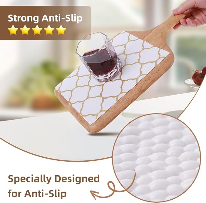 Shelf Drawer Liners for Kitchen Cabinets 11.8 x 236.2 Inches Non Adhesive - Image 2