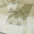 The HomeCentric King/Queen/Twin Grey & Yellow Designer CA King 86"x18" Bed by TheHomeCentric