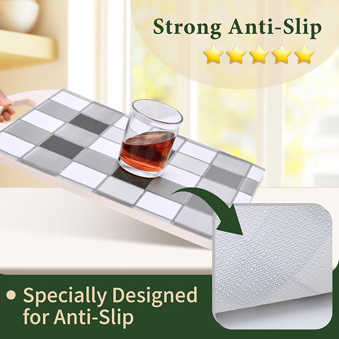 Drawer and Shelf Liner for Kitchen Cabinet: 17 in X 20 Ft Non Slip Waterproof - Image 2