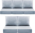 Luxury 6" Outdoor Cushions for Patio Furniture, Fade Resistant Couch Chair by Pugire