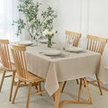 maxmill Slubby Texture Tablecloth Water Resistance Antiwrinkle Spillproof Soft by maxmill