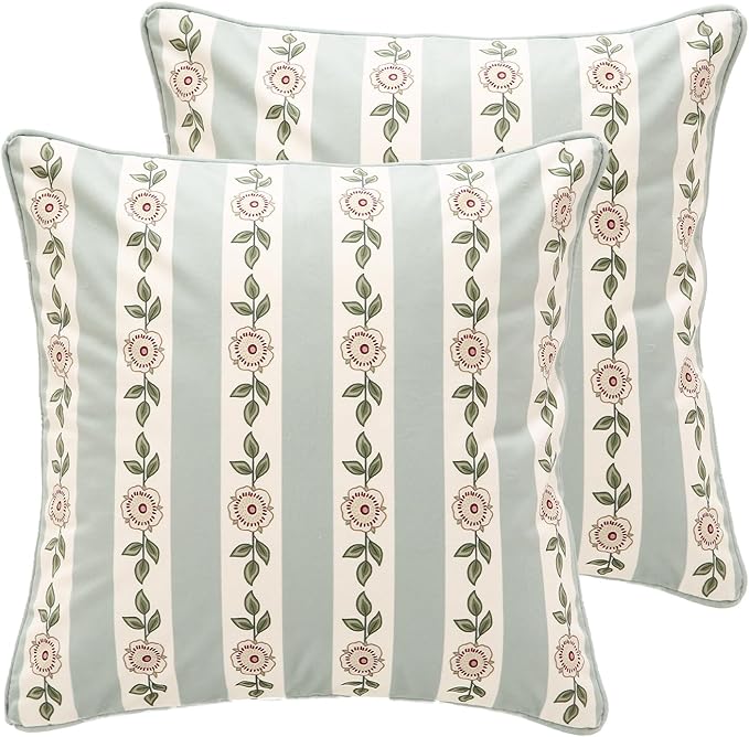 Square Throw Pillow Covers Pack of 2, Decoration Pillows Cushion Covers by bilingaier