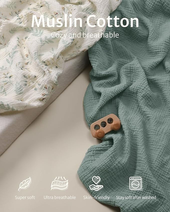 Blissful Diary Muslin Crib Sheets - Image 2