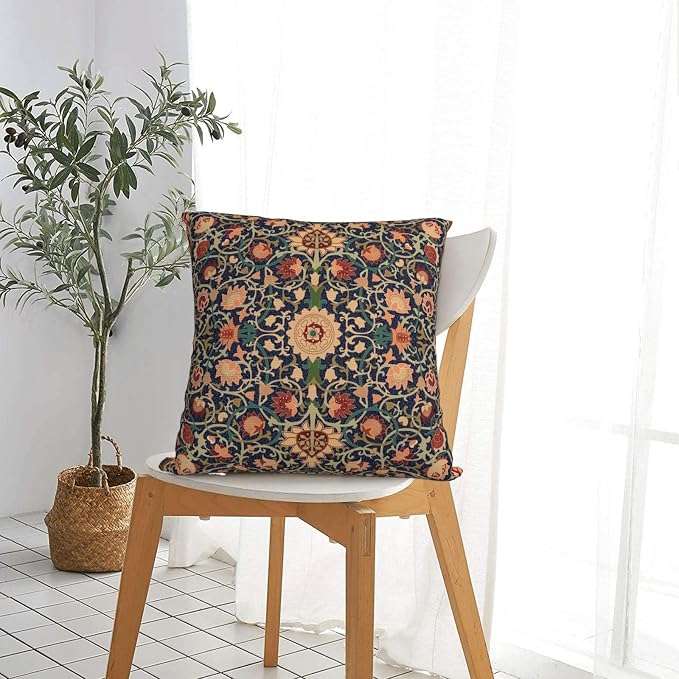 William Morris Vintage Floral 16x16 inches Throw Pillow Covers Cushion Covers - Image 3
