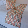 The HomeCentric King/Queen/Twin Orange Designer Full 68"x18" Bed Runner by TheHomeCentric