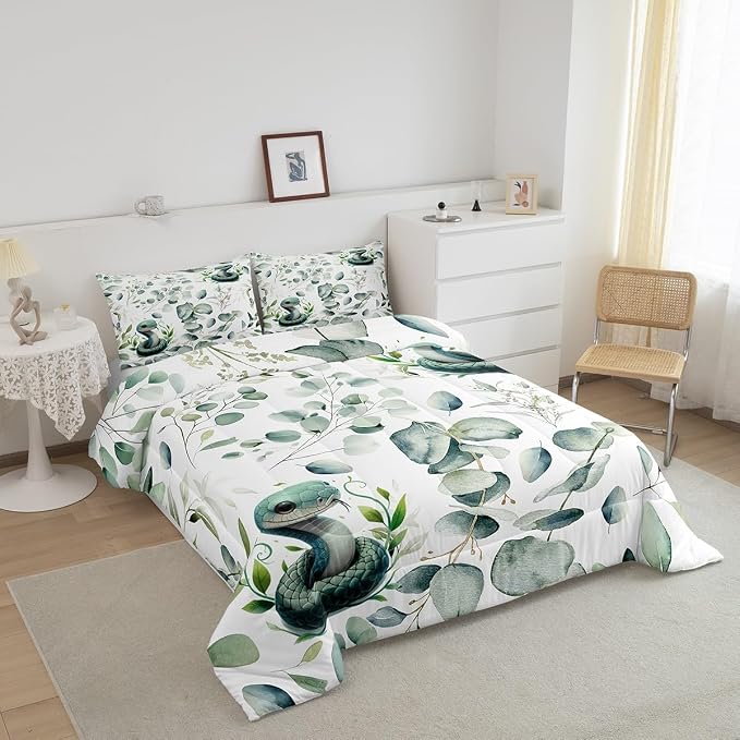 Erosebridal Cute Snake King Comforter Set - Image 3