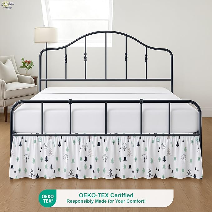 Cottington Lane Ruffled Bed Skirt Queen Size - Image 2
