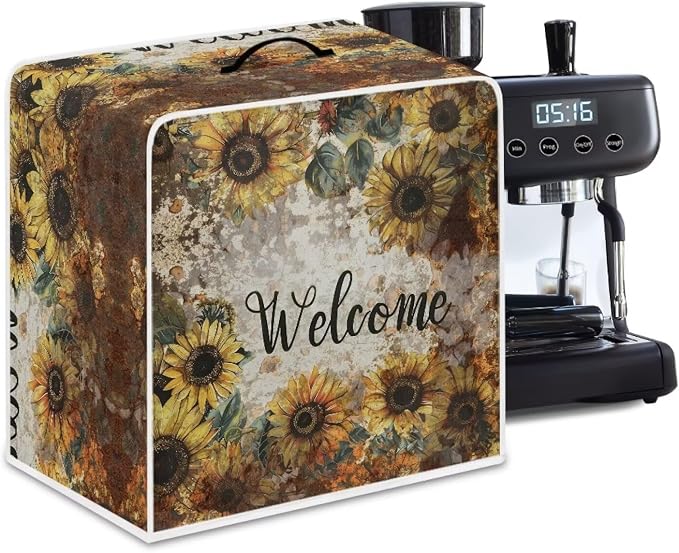 Mumeson Sunflower Coffee Maker Cover, Modern Stand Blender Mixer Juice Machine - Image 6