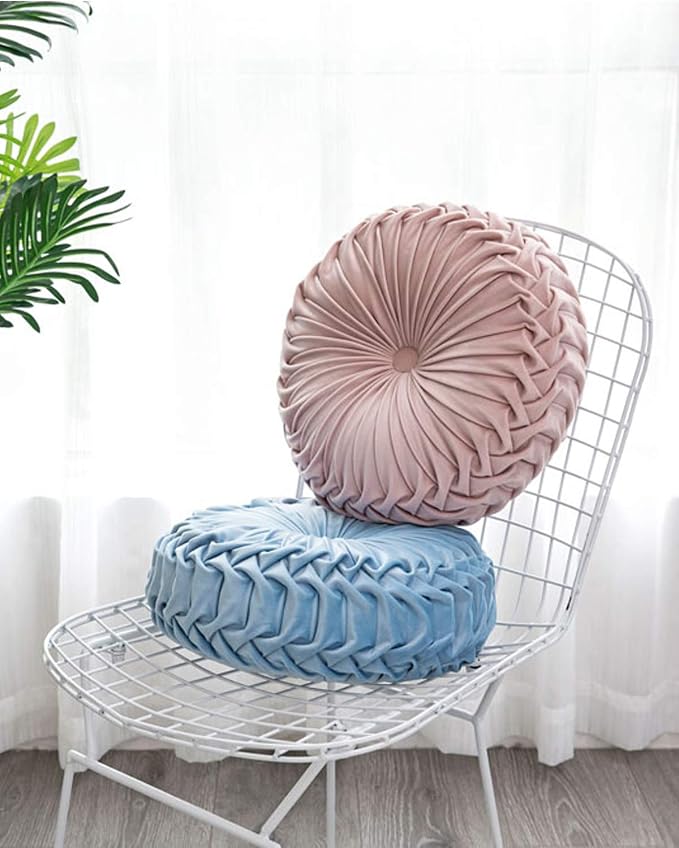HLOVME Throw Pillow for Couch Decorative 3D Pumpkin Round Velvet Cushion for - Image 3