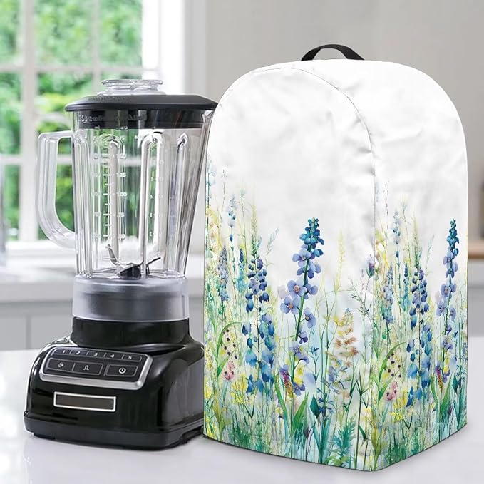 Blue Green Floral Coffee Machine Dust Cover Appliance Dust Covers Anti by Unknown