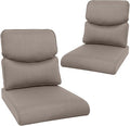Outdoor Chair Cushions Set of 2-22 x 25 Inch Fade Resistant Patio Chair by NatureComfyOutdoorFurniture