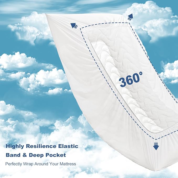 GRT Full Mattress Protector, 100% Waterproof Mattress Protector Full - Image 5
