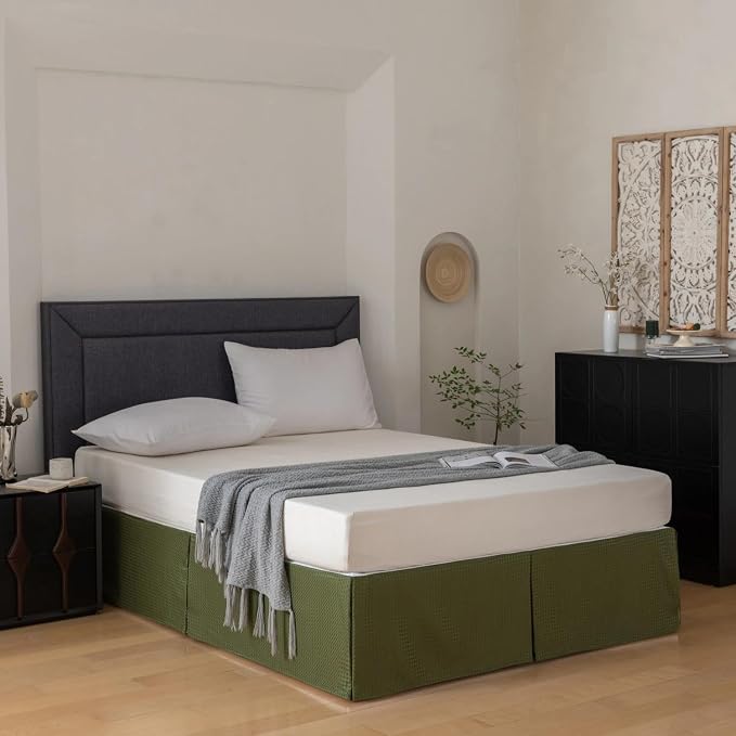 King Bed Skirt, Wrap Around Bed Skirt - Image 4