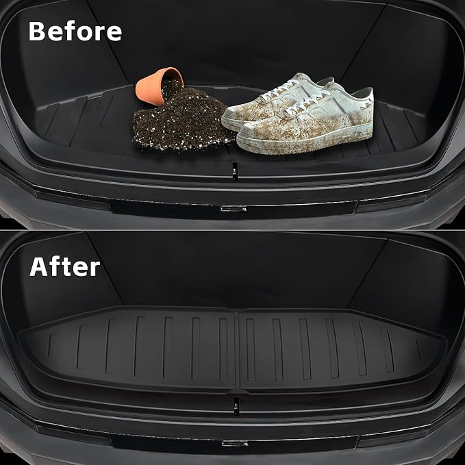 3Pcs for Tesla Cybertruck Trunk Mats Accessories 2024 2025 Custom Fit All - Image 3