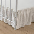 Tufted Dot Bed Skirt King Size Ruffled Bed Skirt by TSUTOMI