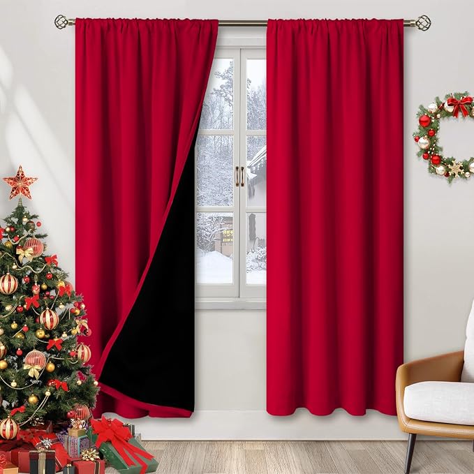 BGment Blackout Curtains for Bedroom 84 Inch Long, Thermal Insulated Bedroom by BGment