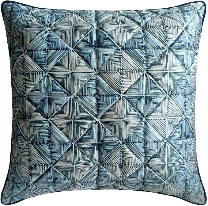The HomeCentric King/Queen/Twin Blue Designer Queen 74"x18" Bed Runner Without - Image 4