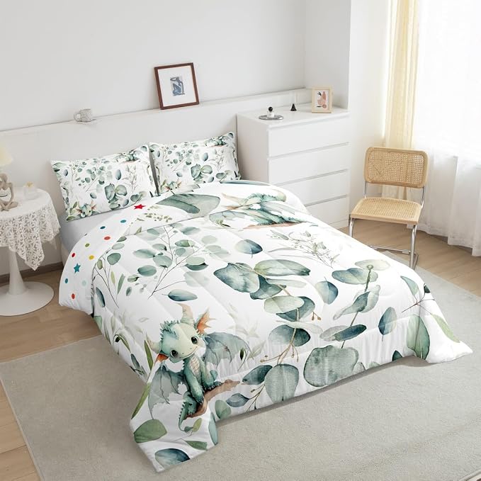 Erosebridal Boys Magic Animal King Comforter Set Cute Dragon Bedding Set King - Image 5