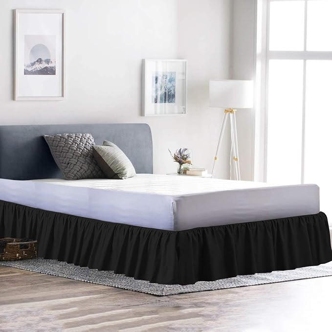 Ruffled Bed Skirt 18 Inch Drop Dust Ruffle - Image 4