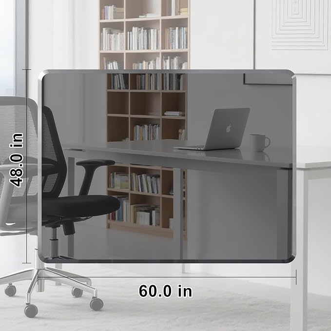 Beveled Edge Irregular Office Chair Mat - Image 5