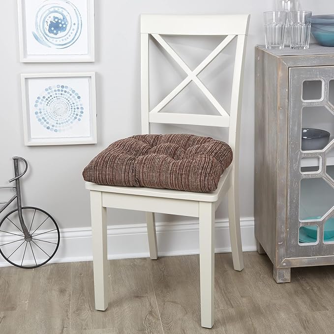 Klear Vu Gripper Overstuffed Universal Non-Slip Dining Chair Cushions - Image 7