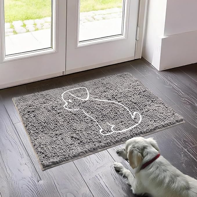 Muddy Mat® Dog Sit Door Embroidery Mat Super Absorbent Microfiber Indoor by MuddyMat%C2%AE