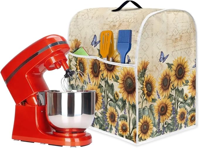 Sunflower Mixer Cover for Kitchen Aid 4.5-5 Qt Mixer, Coffee Makers, Kitchen - Image 5