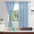 XWZO Sheer Curtains for Bedroom, Airy & Light Filtering Grommet Window Curtains by XWZO