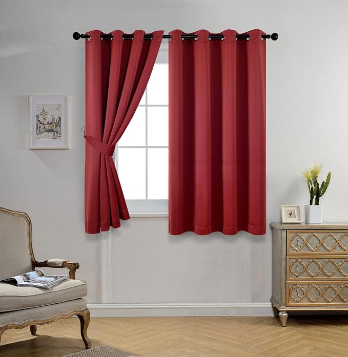 MIUCO Room Darkening Grommet Blackout Curtains - Image 2