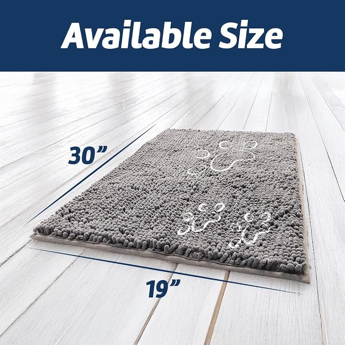 Muddy Mat® Paw Dog Door Embroidery Mat Super Absorbent Microfiber Indoor - Image 2