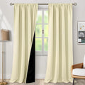 BGment Cream Blackout Curtains for Living Room 95 Inch Long 2 Panels Set by BGment