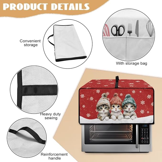 Toaster Oven Cover Dustproof Protective Countertop Convection Oven Cover - Image 5