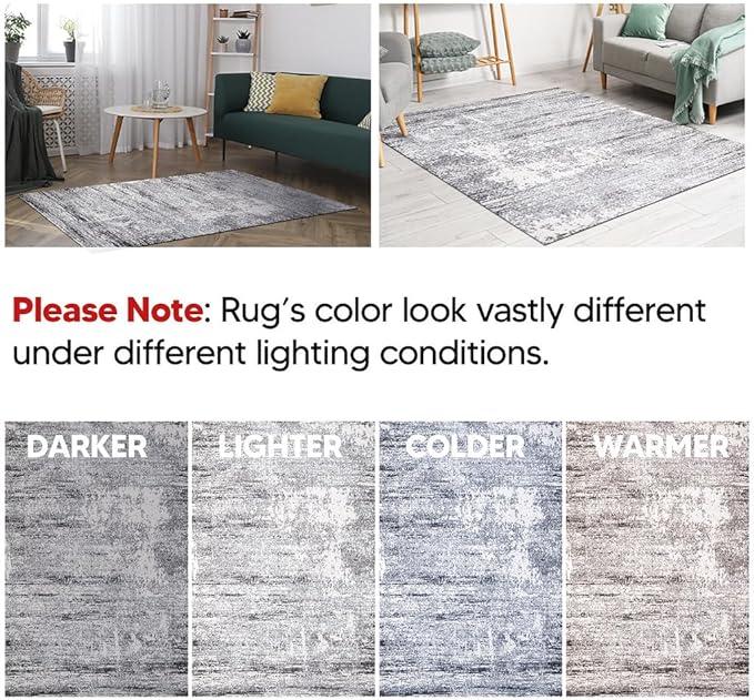 Keen Home Design Area Rugs - 5ft Round Non-Shedding - Image 4