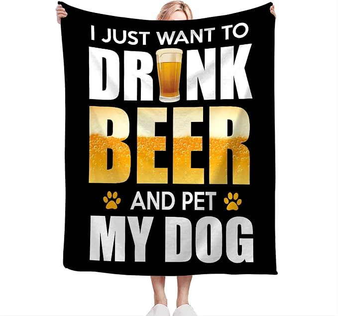Funny Beer Throw Blanket - Image 2