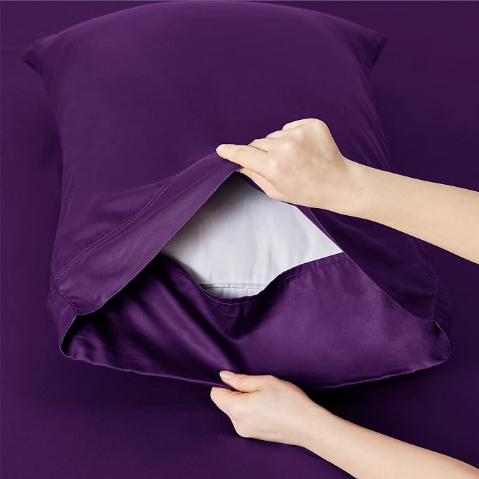 Bedsure Full Size Bed Sheets, Cooling Sheets, Rayon Derived from Bamboo - Image 5