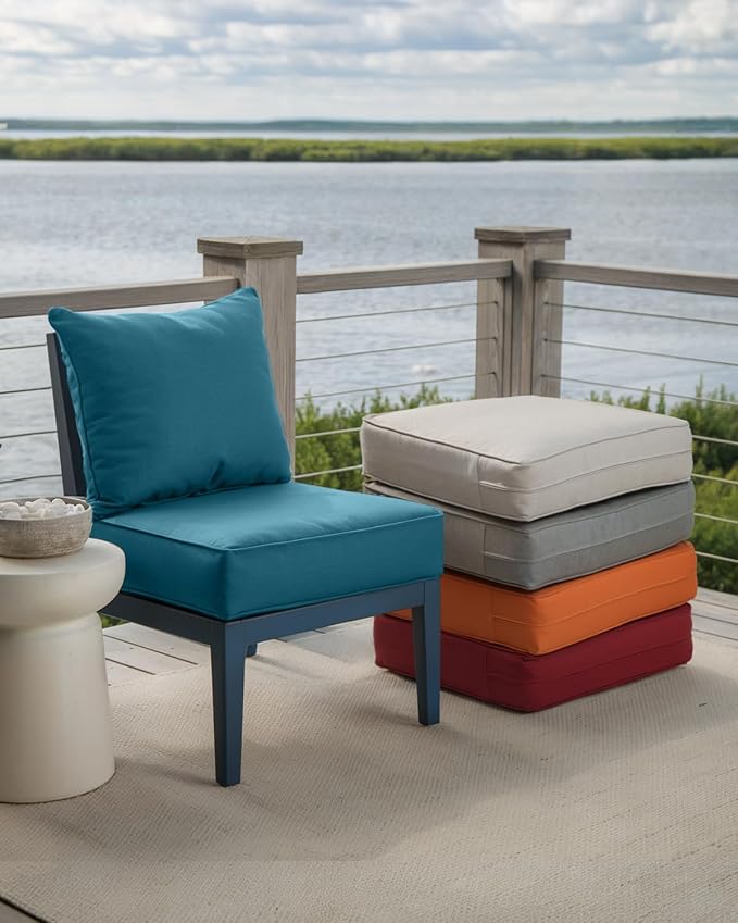 Luxury 24x24x6 Inch Outdoor Chair Cushions Set of 4 - Image 6