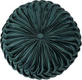 HLOVME Throw Pillow for Couch Decorative 3D Pumpkin Round Velvet Cushion for by HLOVME