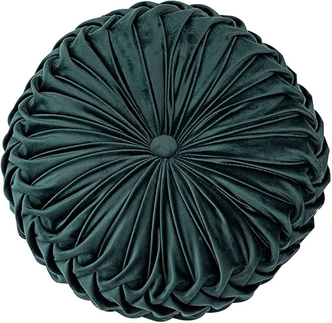HLOVME Throw Pillow for Couch Decorative 3D Pumpkin Round Velvet Cushion for by HLOVME