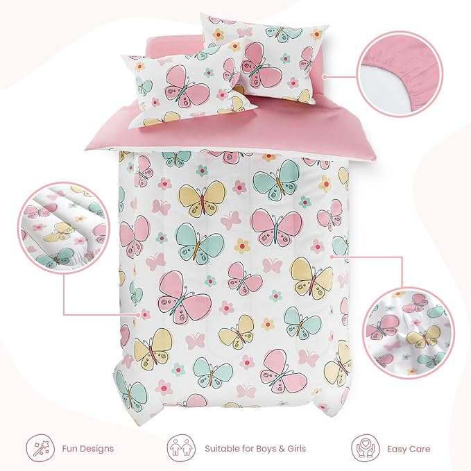 SANDJEST Butterfly Full Bedding Sets - Image 2