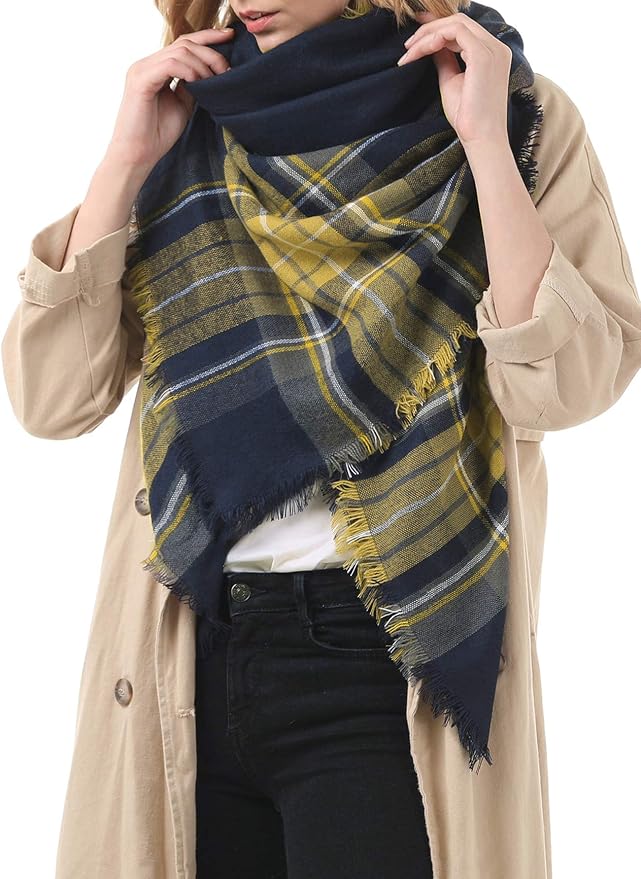 American Trends Women's Cozy Warm Winter Fall Blanket Scarf Stylish Soft Chunky - Image 2