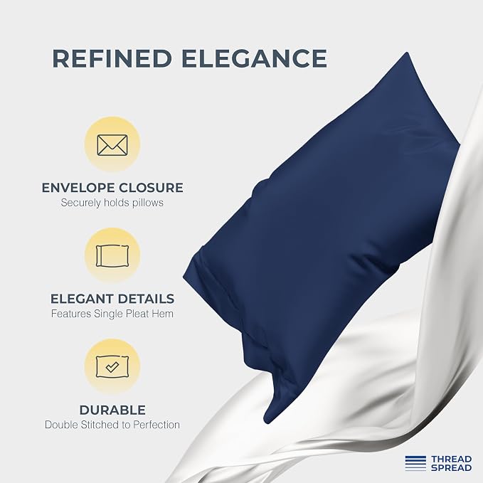 THREAD SPREAD 100% Egyptian Cotton California King Size Sheets - Image 4