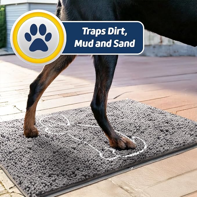 Muddy Mat® Dog Sit Door Embroidery Mat Super Absorbent Microfiber Indoor - Image 4