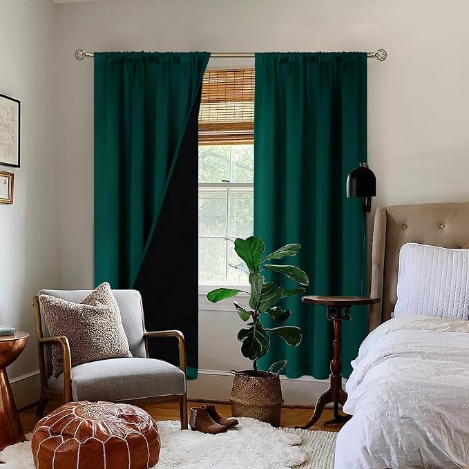 BGment Full Blackout Curtains for Living Room 72 Inch Length 2 Panels Set - Image 2
