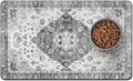 Pet Food Mats for Floor, Absorbent Dog Mat for Food and Water Dispenser Mat by Unknown