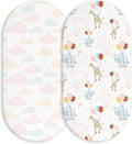 Muslin Bassinet Fitted Sheets, 2 Pack by LYRICHOMBABY