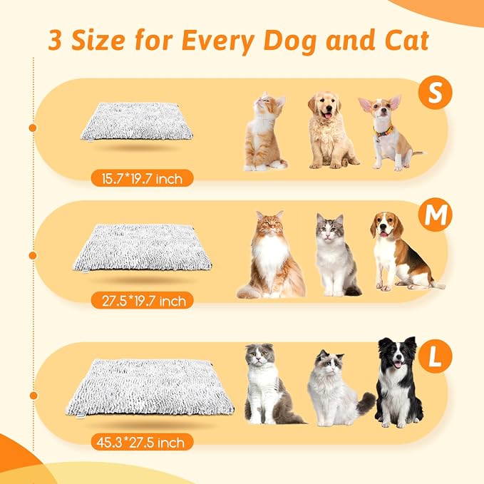 Nobleza Self Warming Cat Bed, Super Soft Thermal Dog Crate Bed Mat - Image 6